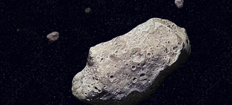 Asteroidy. Ilustrace: NASA.